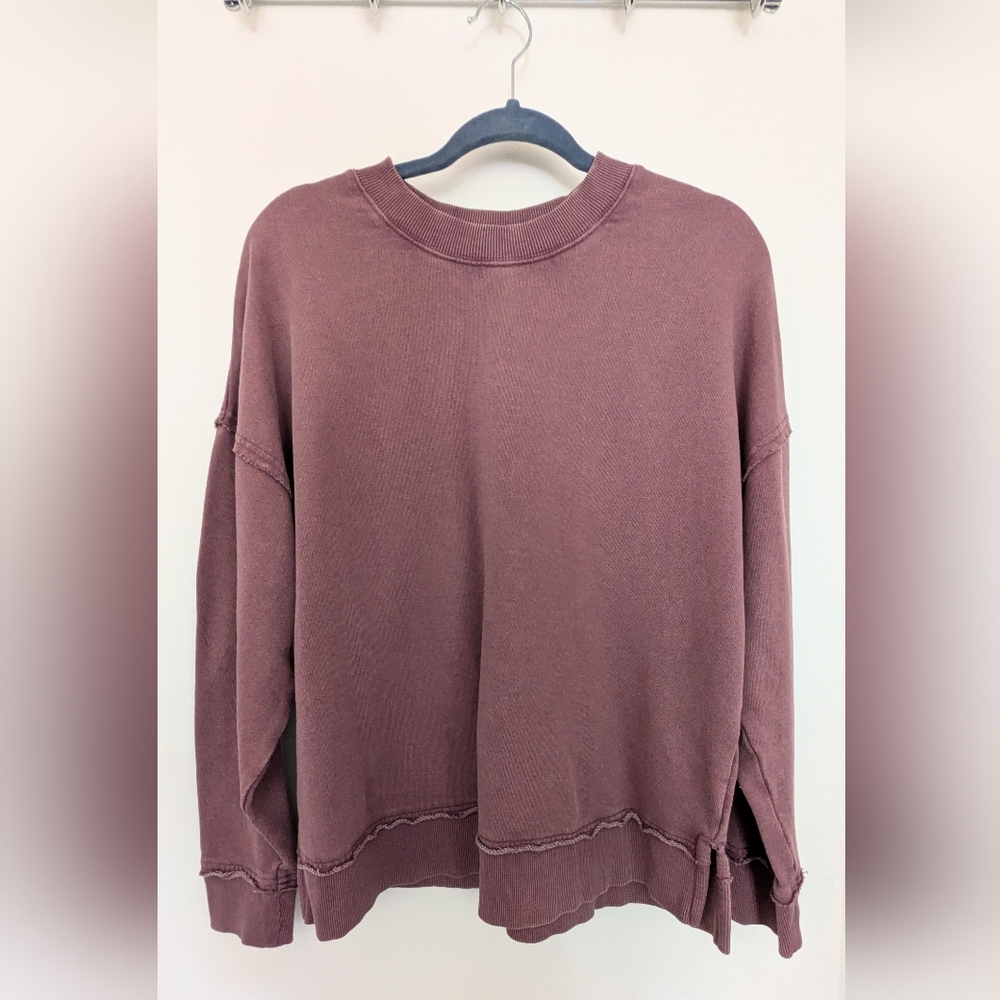 Washed Mauve Oversized Sweatshirt Size Small